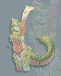 Shaded halfbody/thigh-up